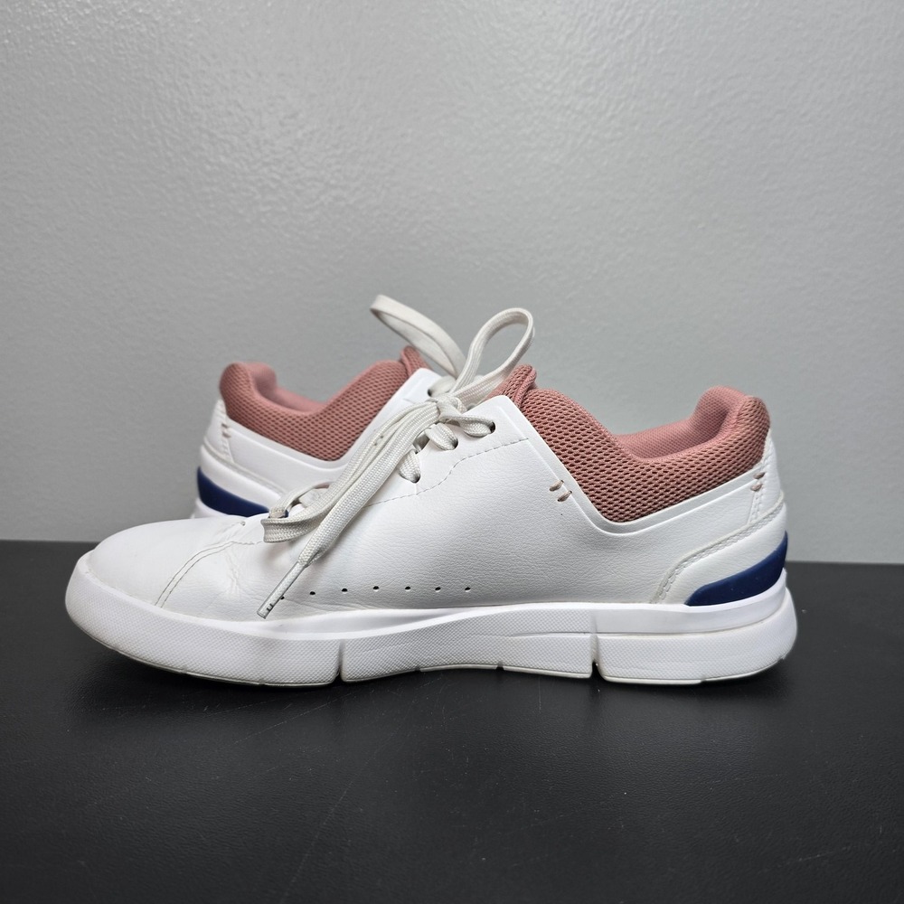 On Shoes Womens Size 8.5 White Rose THE ROGER Advantage Tennis Court Sneakers - Picture 7 of 9